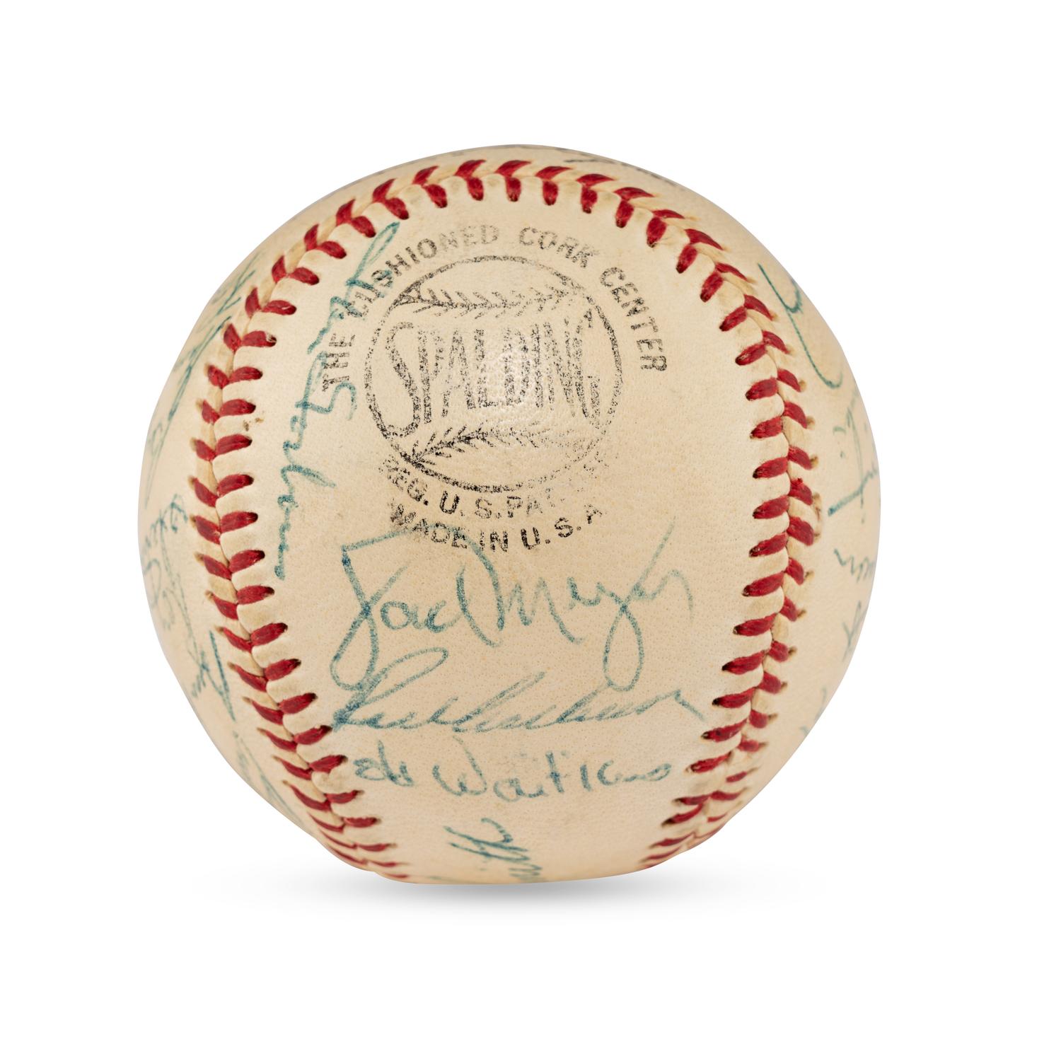 A 1955 Philadelphia Phillies Team Signed Autograph Baseball