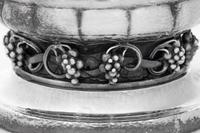 A Georg Jensen Silver Grape Pattern Pitcher