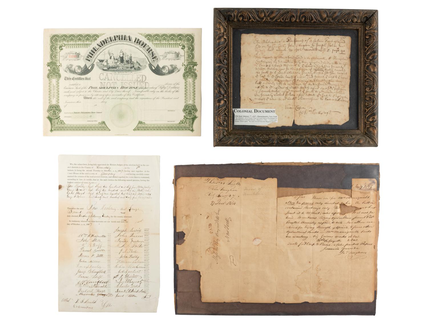 [WASHINGTON, George (1732-1799)]. Two Washington-related pamphlets, and other American ephemera.