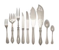 APPROVED FOR DONATION A French Silver-Plate Flatware Service