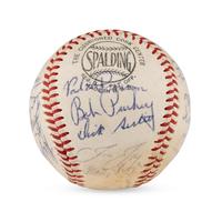 A 1964 Cincinnati Reds Team Signed Autograph Baseball Including Early Career Pete Rose Signature