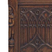 A Tudor Revival Oak Chest