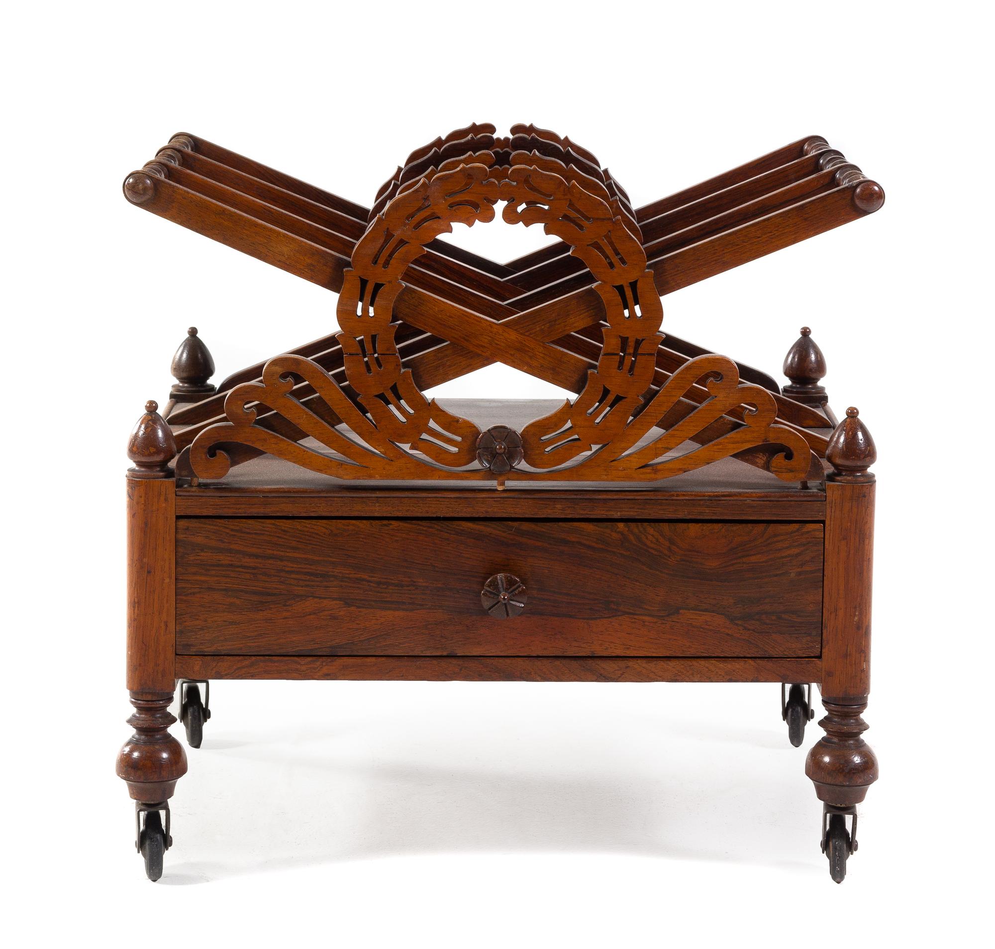 A Late Regency Rosewood Canterbury