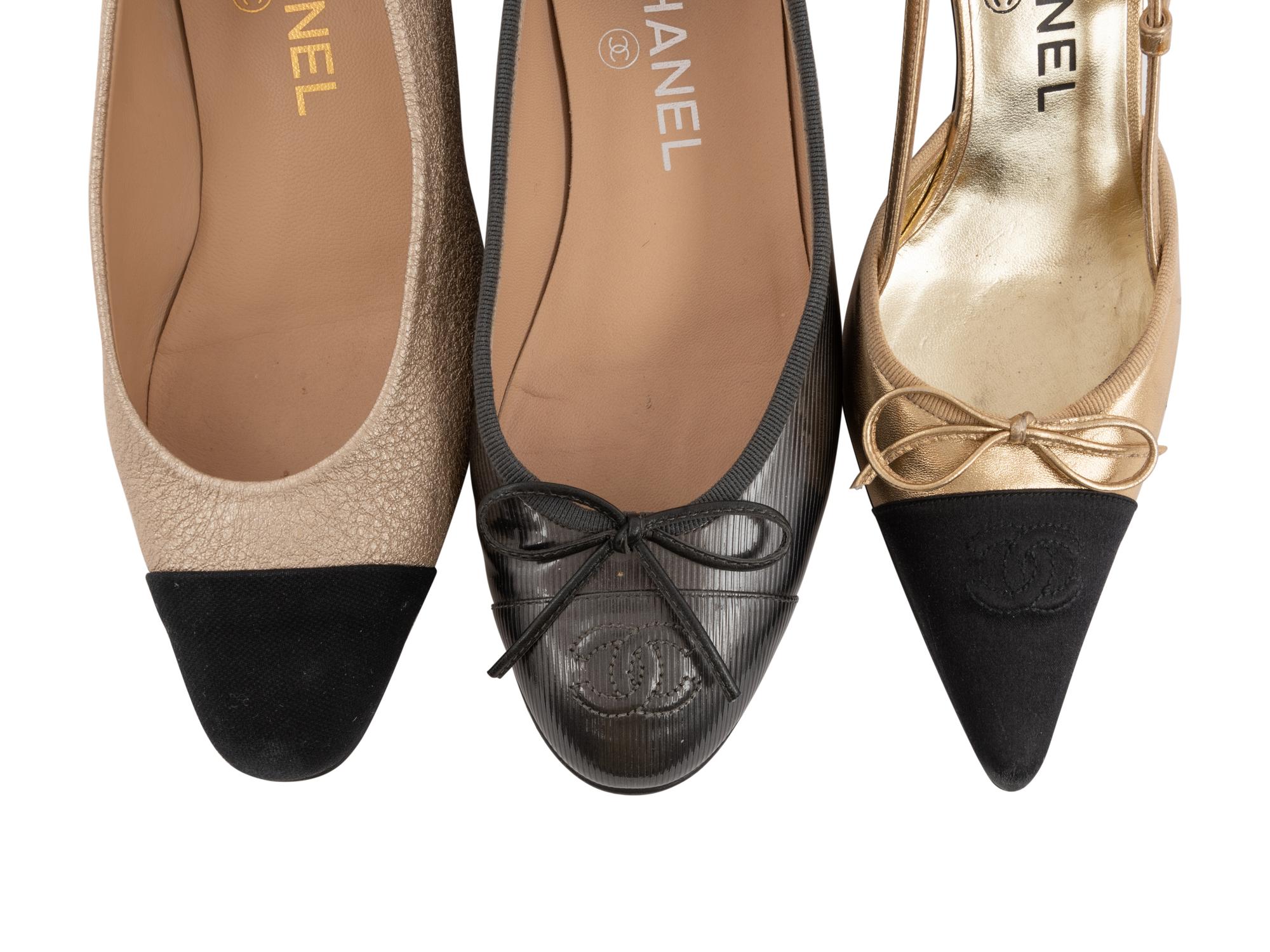 Three Pairs of Chanel Shoes