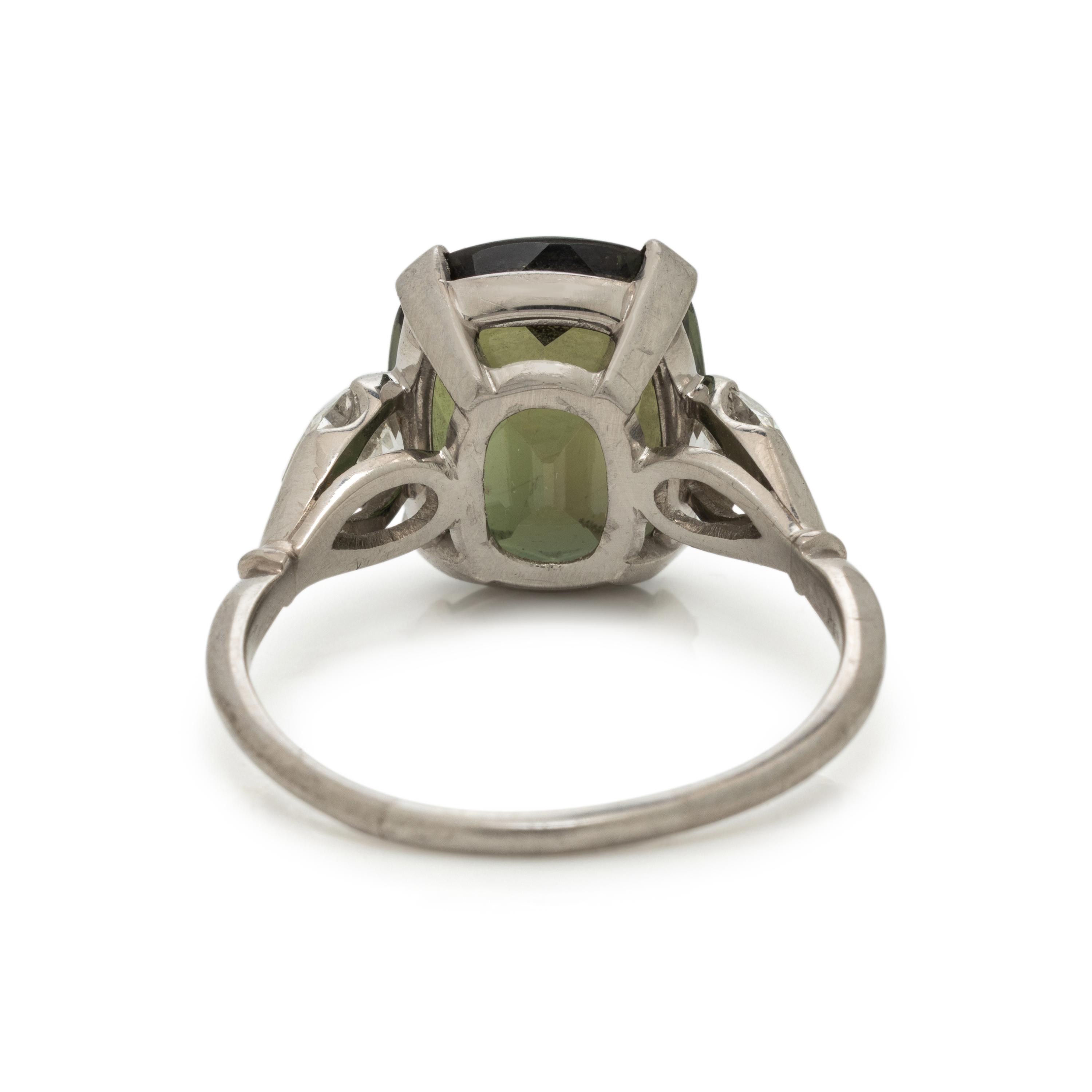 Alexandrite and Diamond Ring