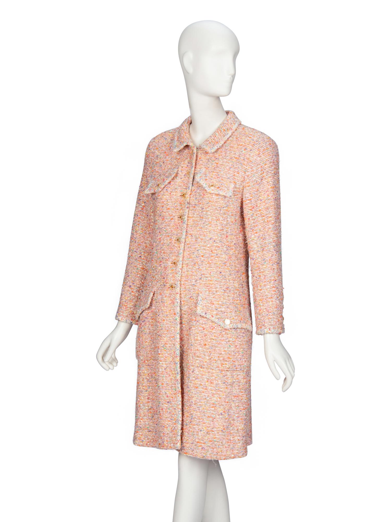 Chanel, Pink Iridescent Tweed Coat, S/S 1993