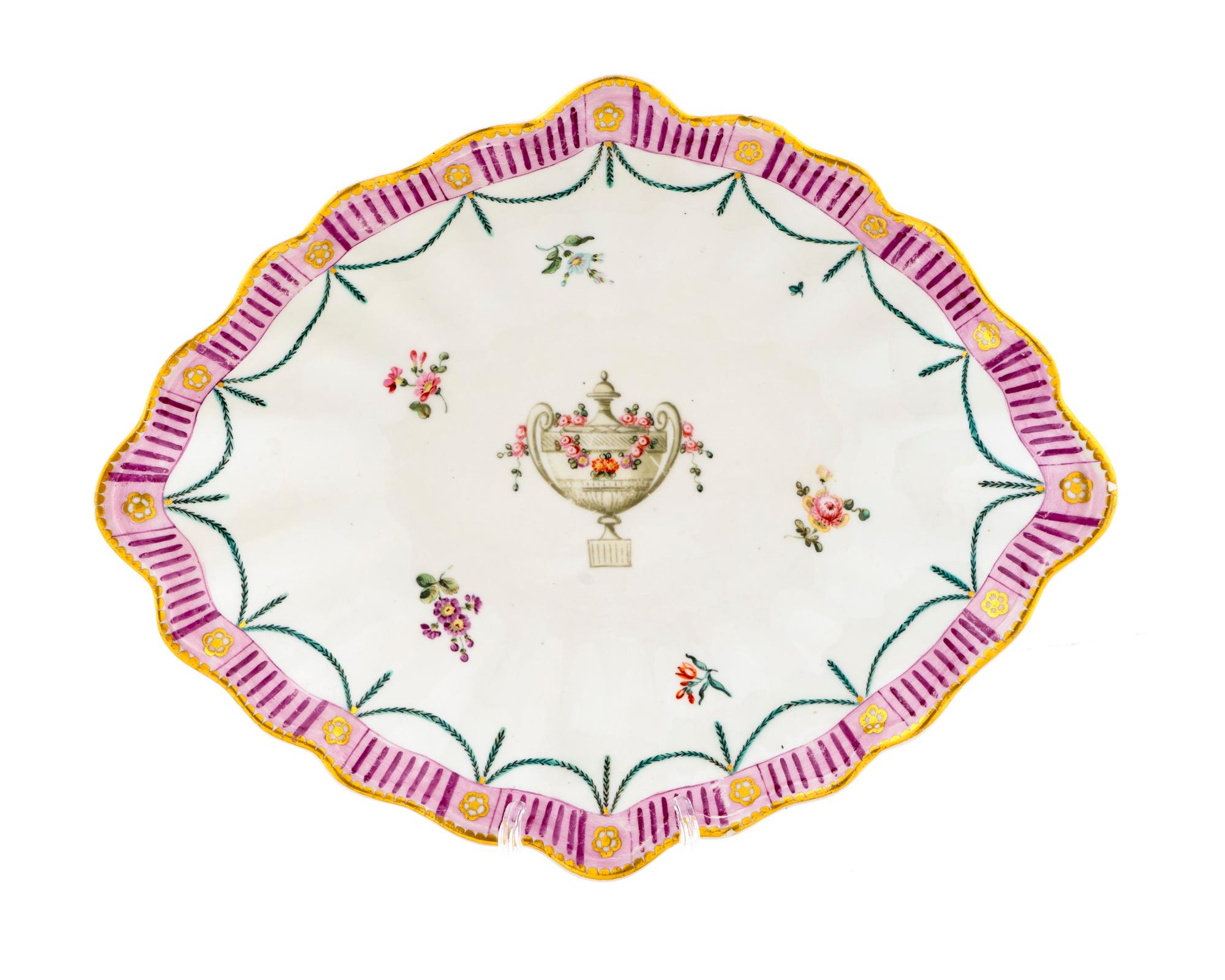 A Chelsea Porcelain Diamond-shape Dish — C. 1775