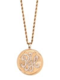 YELLOW GOLD AND DIAMOND PENDANT/NECKLACE