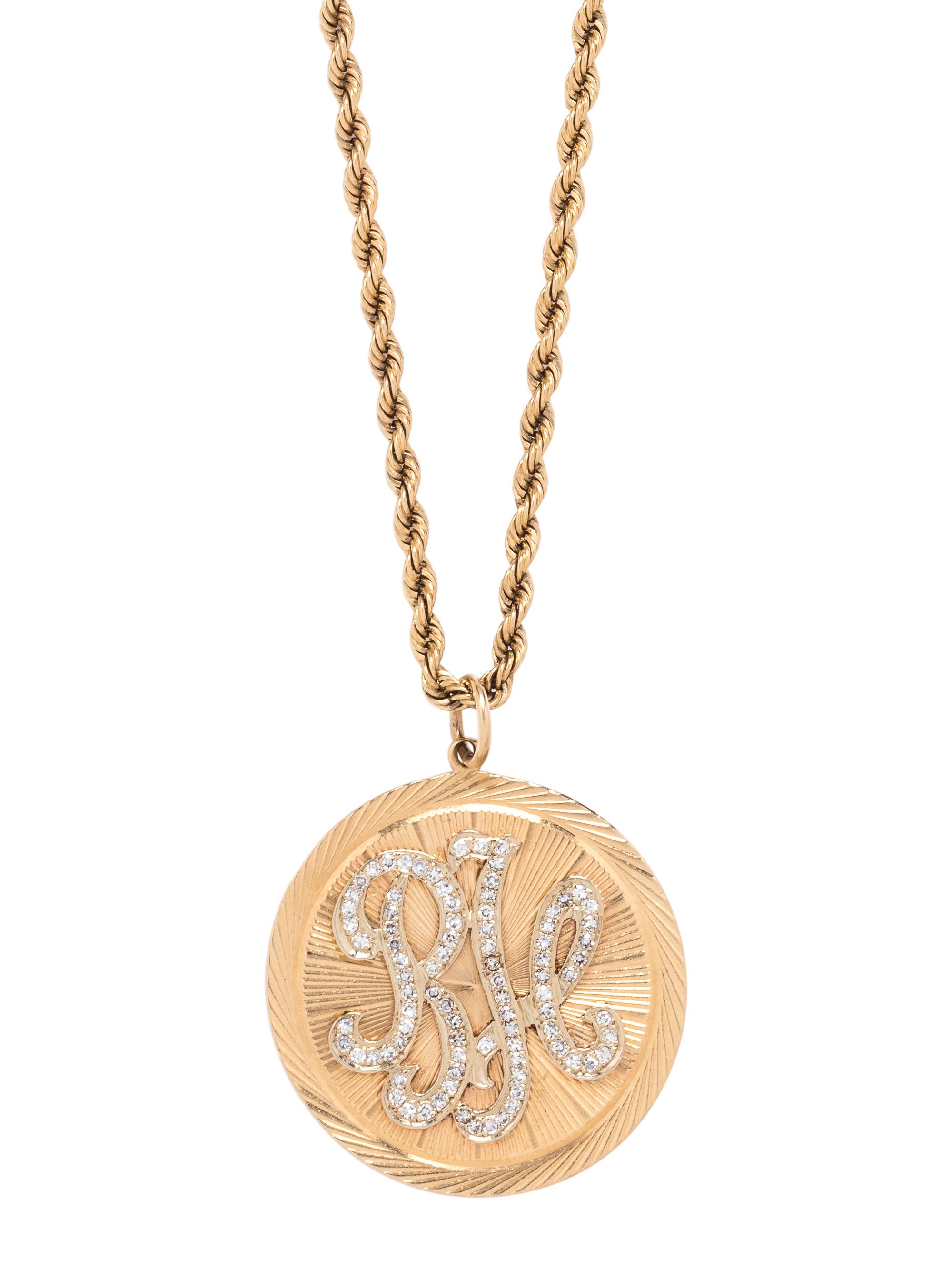 YELLOW GOLD AND DIAMOND PENDANT/NECKLACE