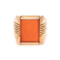 ROSE GOLD AND CARNELIAN RING