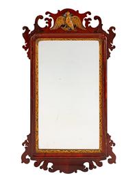 A George III Parcel-Gilt Mahogany Mirror — LATE 18TH CENTURY
