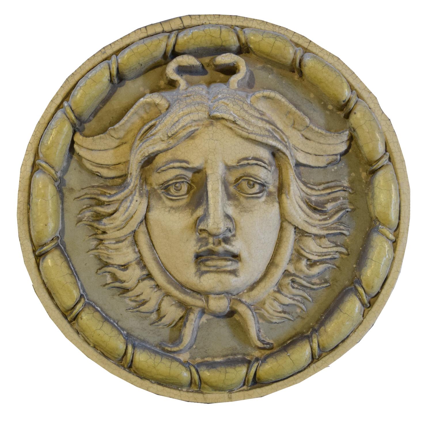 A Terra Cotta Rondel 20" W x 20" D x 6.5" H — United States, 20th Century