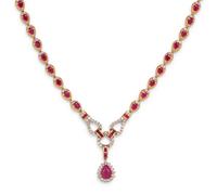 RUBY AND DIAMOND NECKLACE