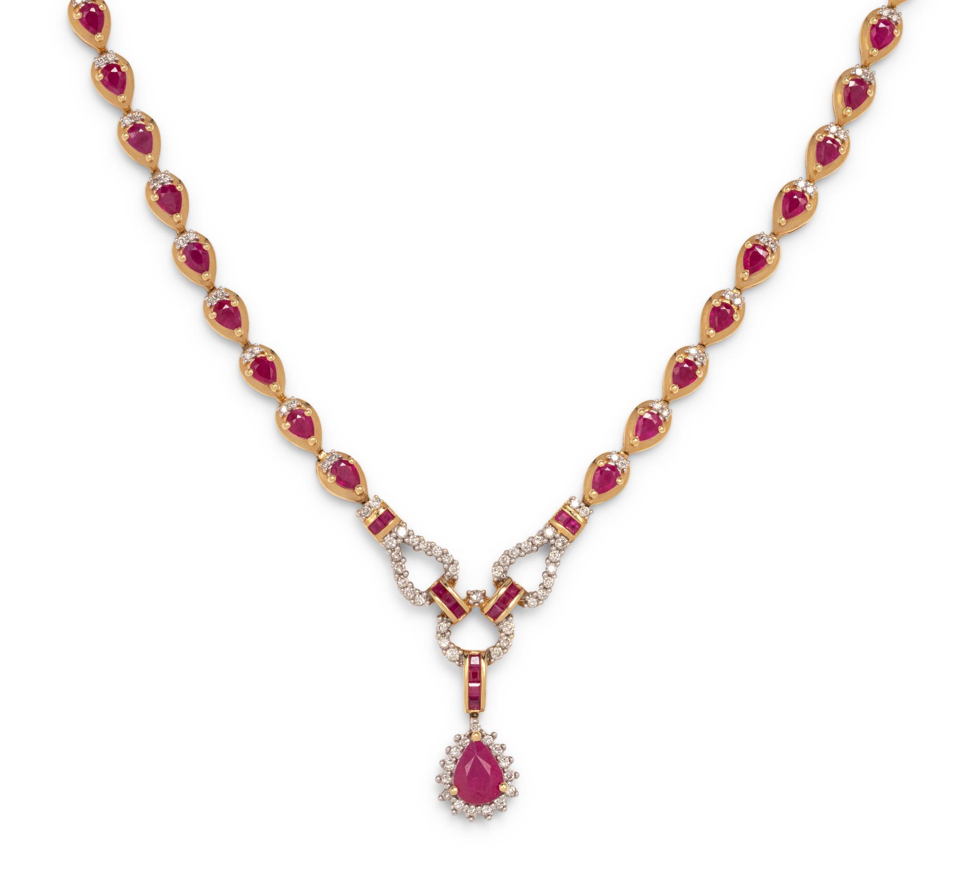 RUBY AND DIAMOND NECKLACE