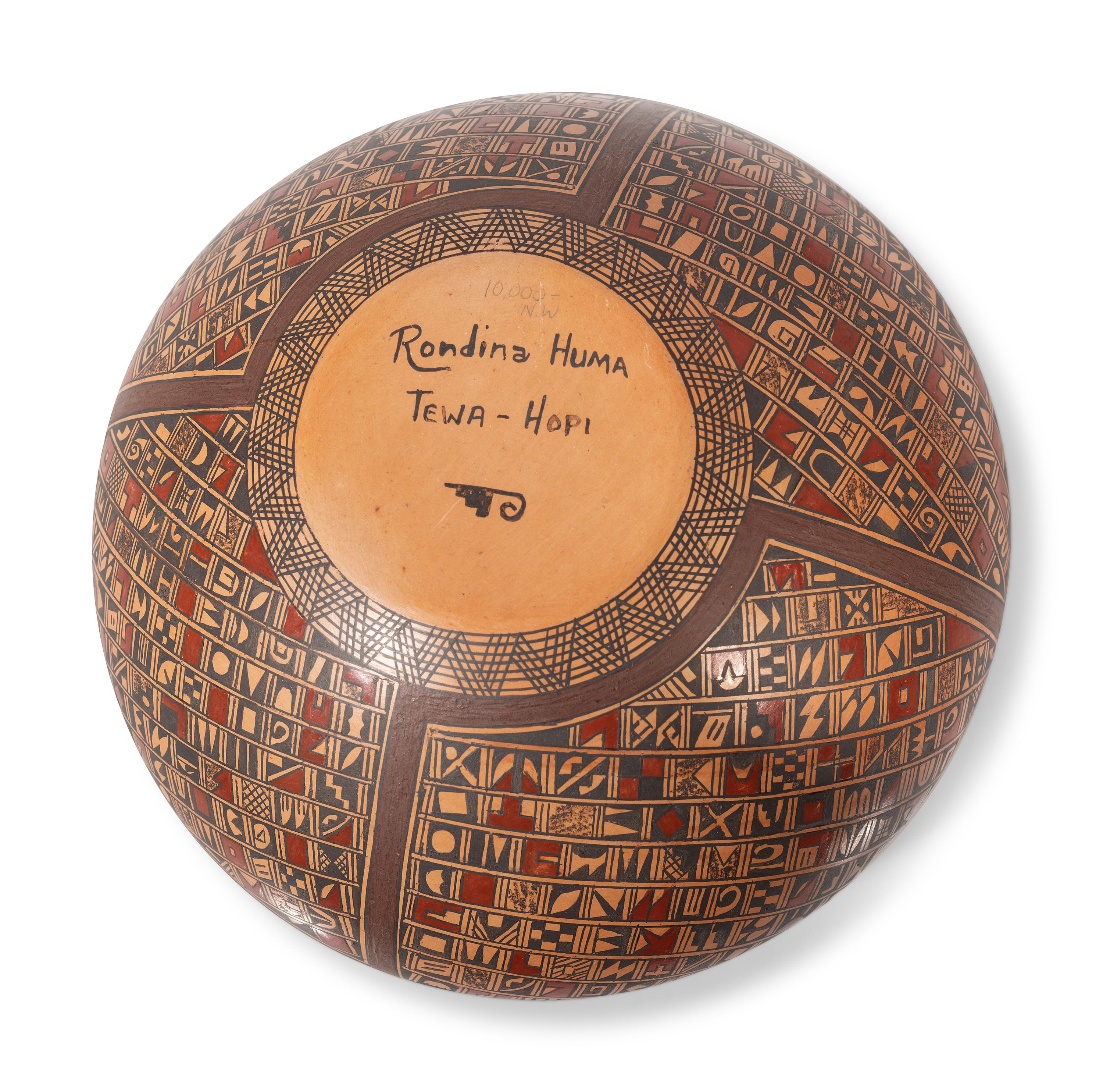 Polychrome Pottery Bowl