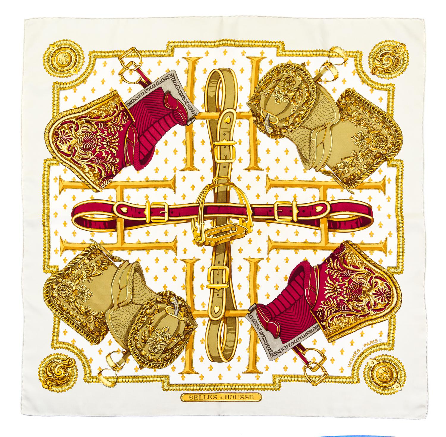 An Hermes 90cm Silk Scarf, 36" x 36".