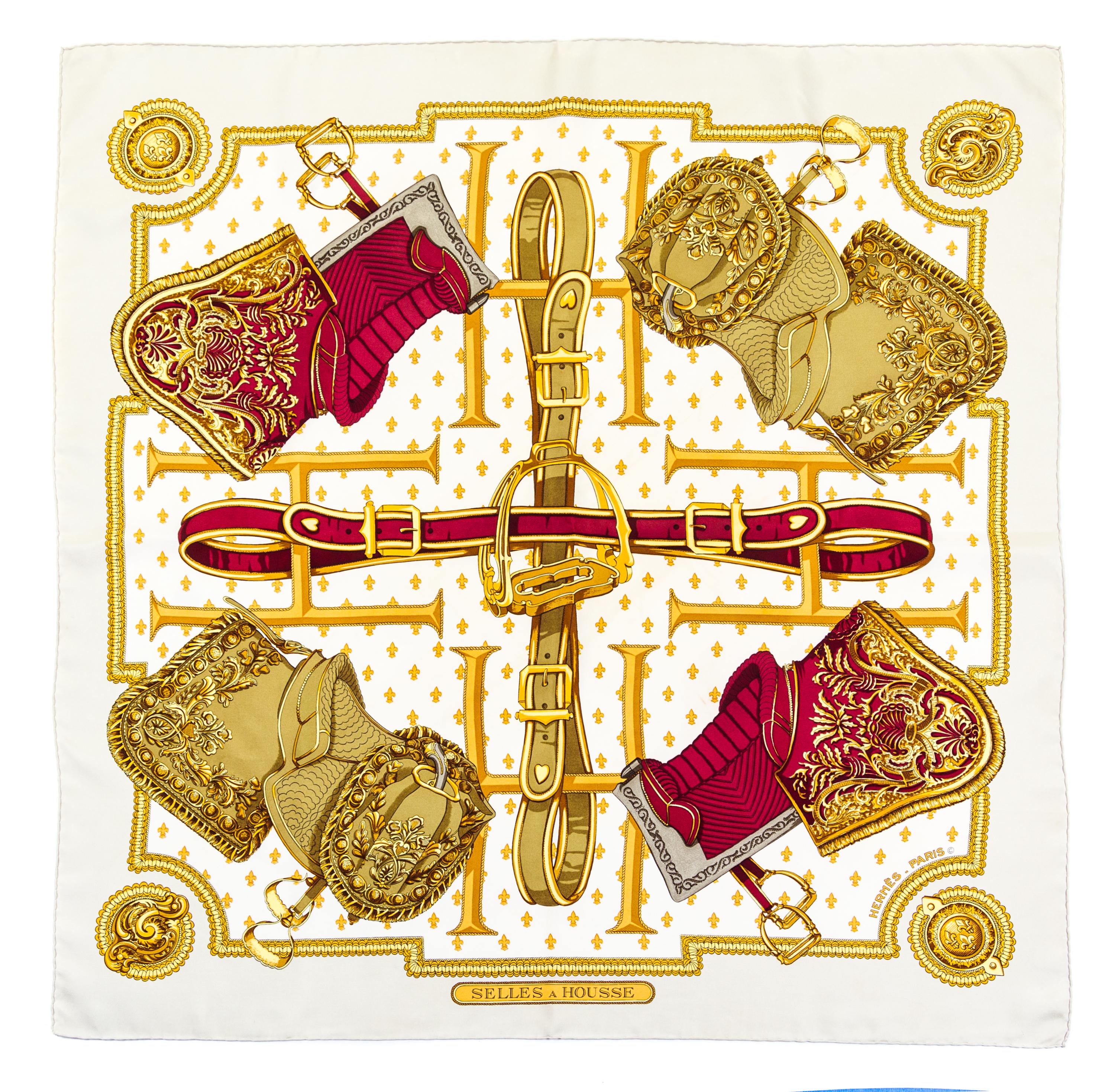 An Hermes 90cm Silk Scarf, 36" x 36".