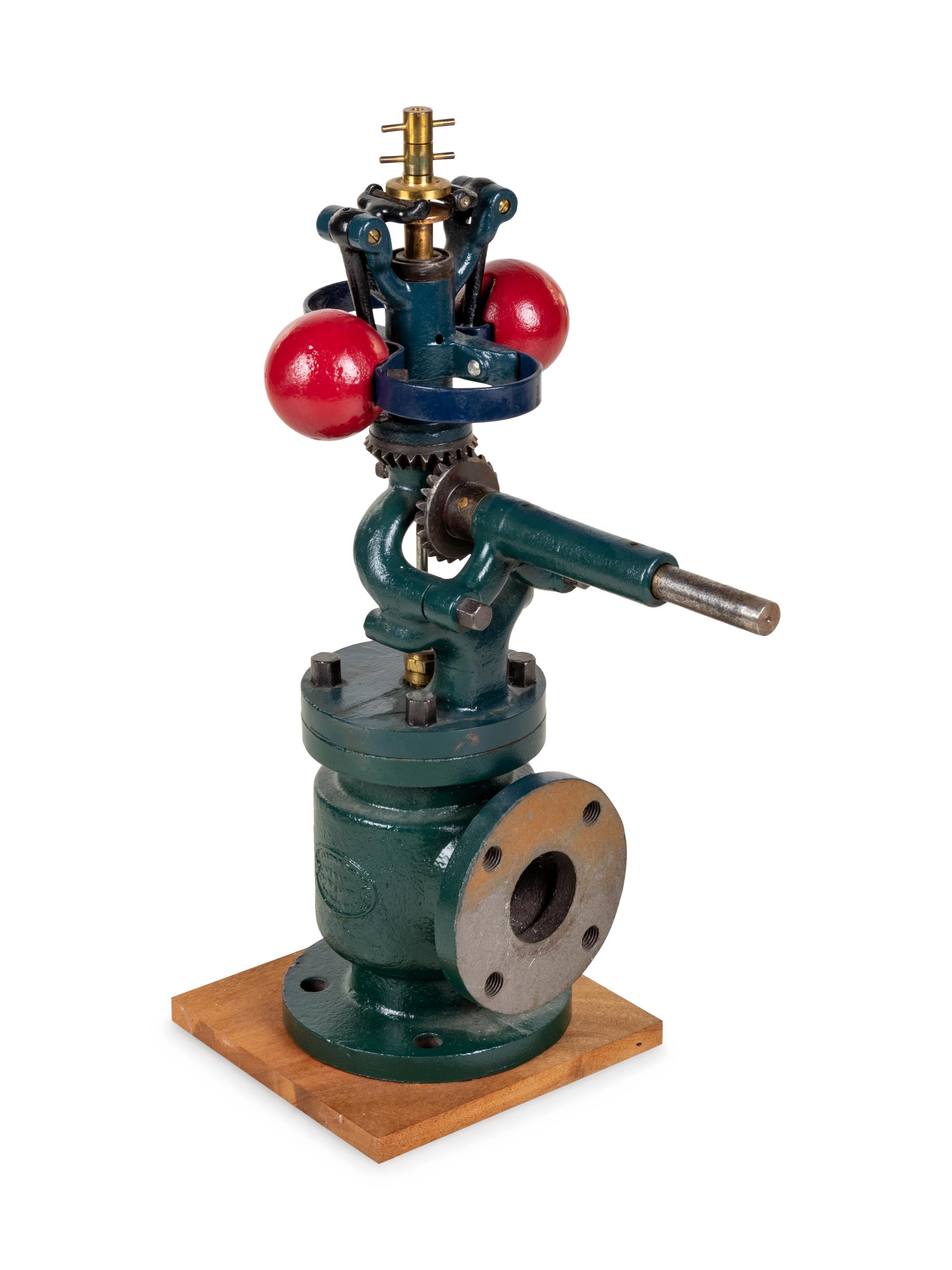 An American Painted Metal Pickering Steam Tractor Governor