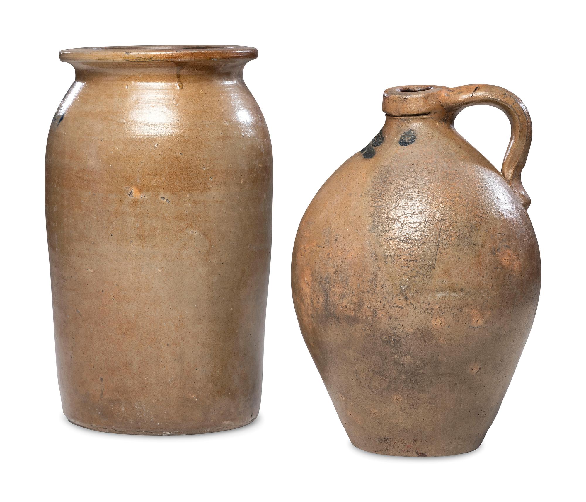 Two Mead Family Stoneware Vessels