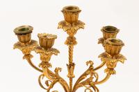 A Pair of Louis XVI Style Gilt Bronze and Marble Figural Candelabra