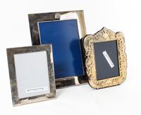 Two Silver Frames, 20th Century, the example having scrolling decoration, Italian and marked 925, the smallest example, Indian and mark