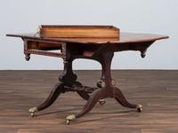 A Classical Brass-Mounted Walnut and Mahogany Pembroke Table
