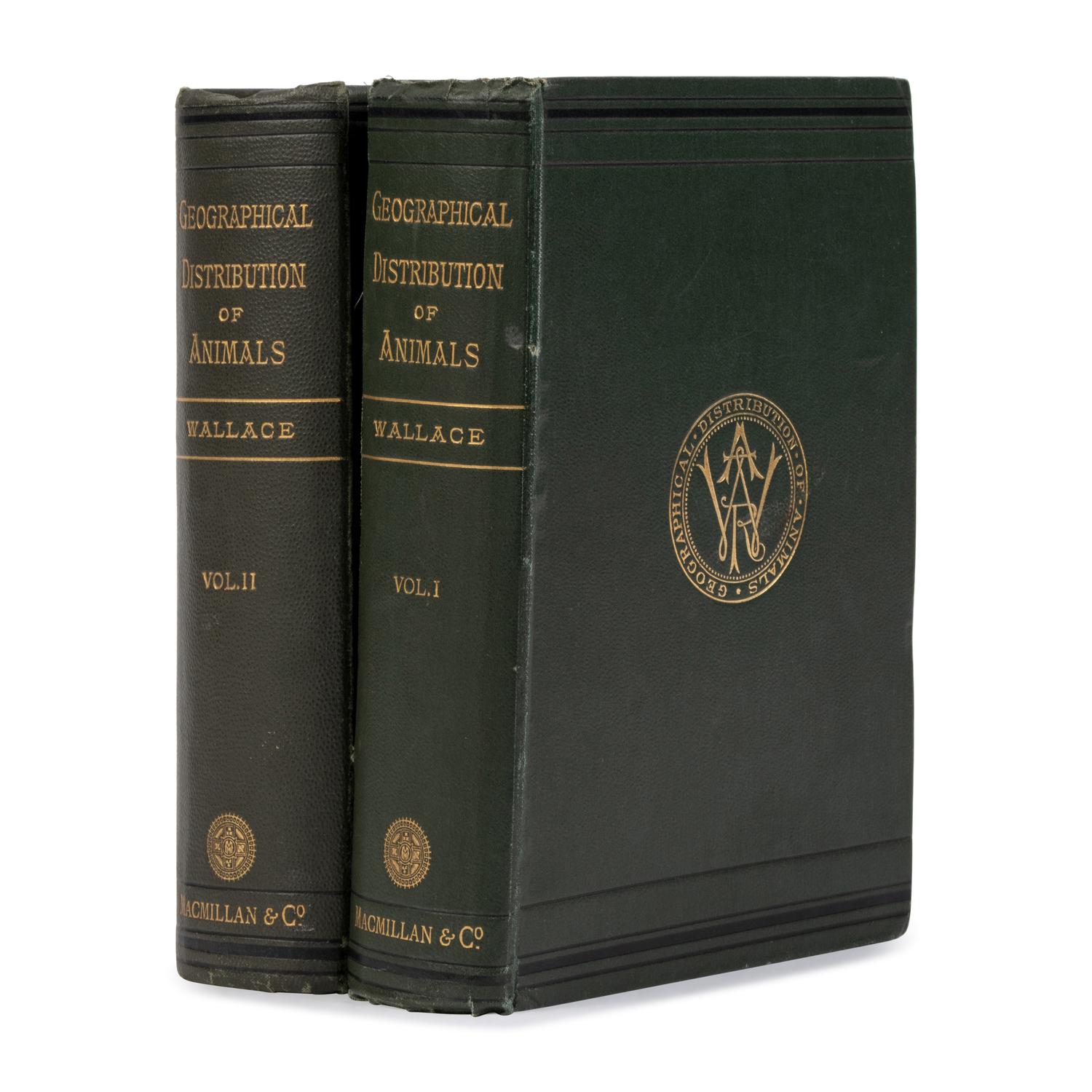 [Natural History]. Wallace, Alfred Russel (1823-1913). The Geographical Distribution of Animals, with a Study of the Relations of Living and Extinct Faunas as Elucidating the Past Changes of the Earth's Surface . London: MacMillan, 1876.