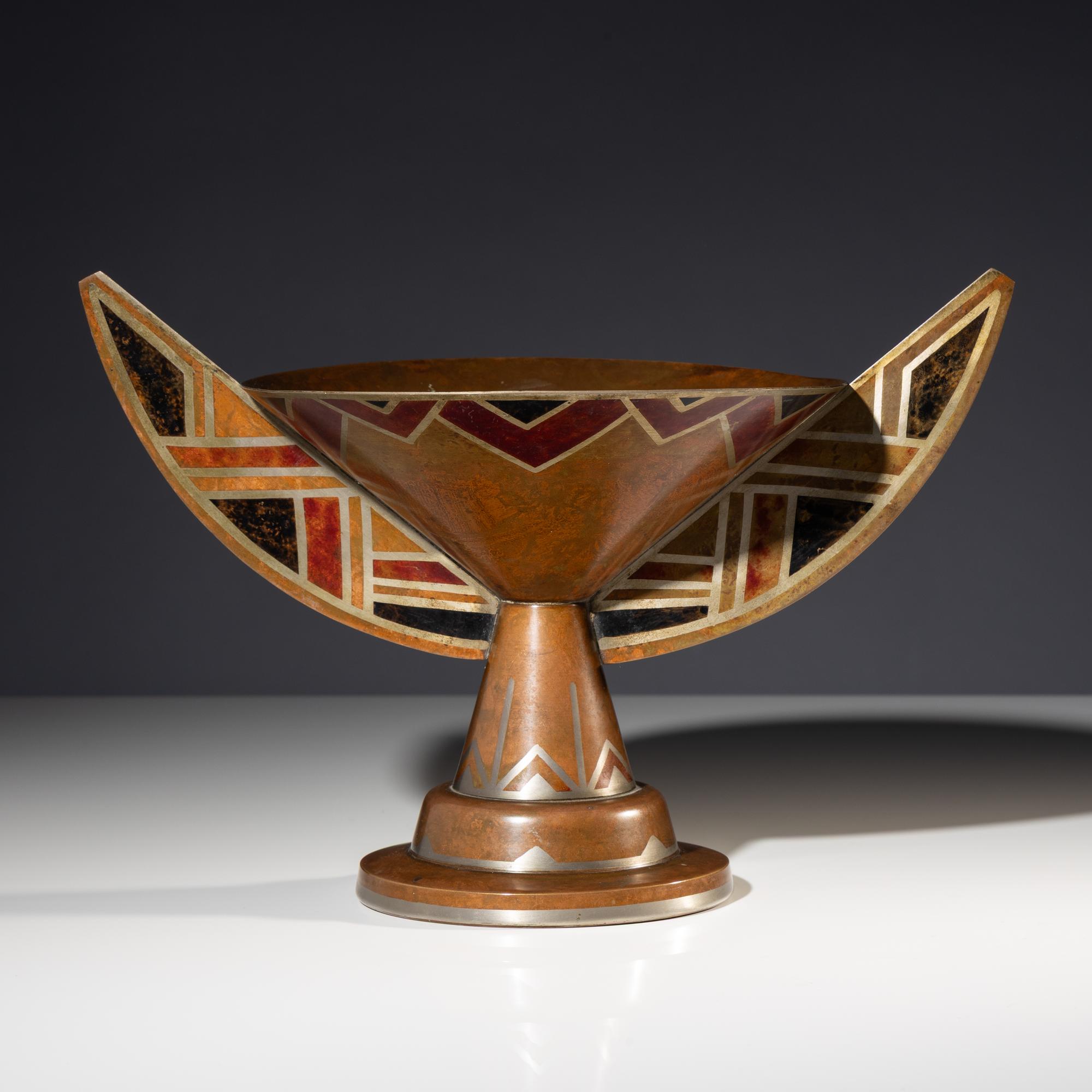 Dinanderie centerpiece, c. 1920
