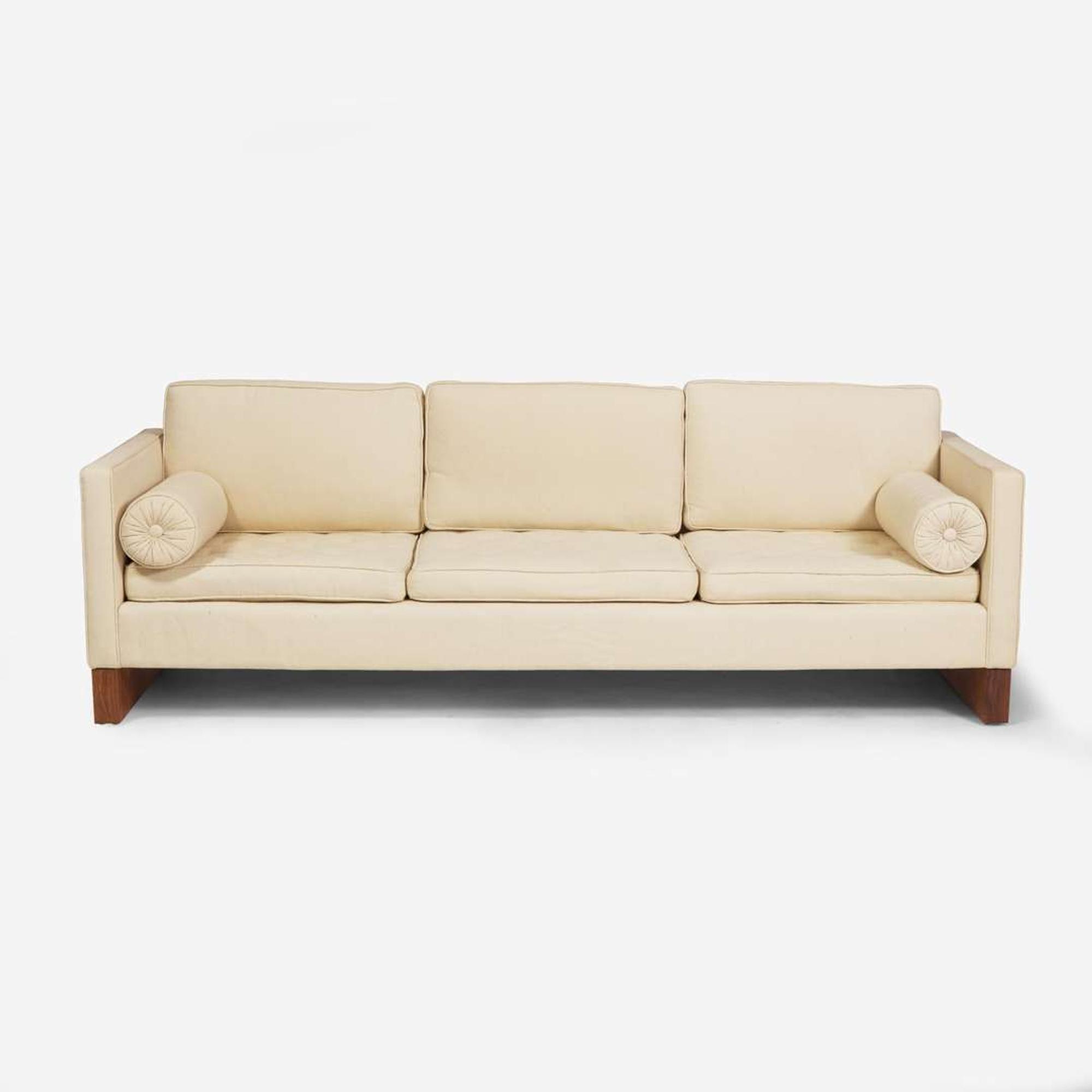 Ludwig Mies van der Rohe (German-American, 1886-1969) Sofa, Knoll International, USA, designed 1930, the present lot circa 1970s