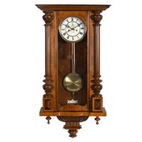 A German Mahogany Veneered Wall Clock