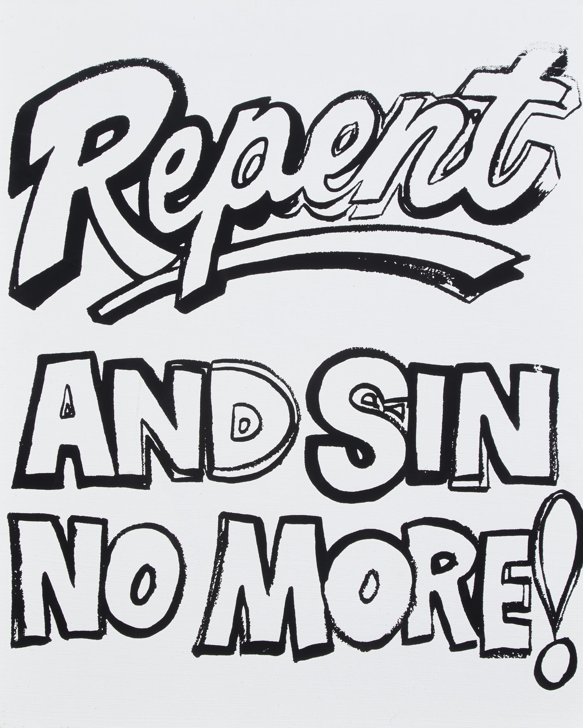 Andy Warhol (American, 1928-1987) — Repent and Sin No More! (Positive) , c.1985-1986
