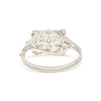 WHITE GOLD AND DIAMOND BANGLE BRACELET