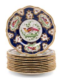 A Set of Twelve Copeland Porcelain Dessert Plates