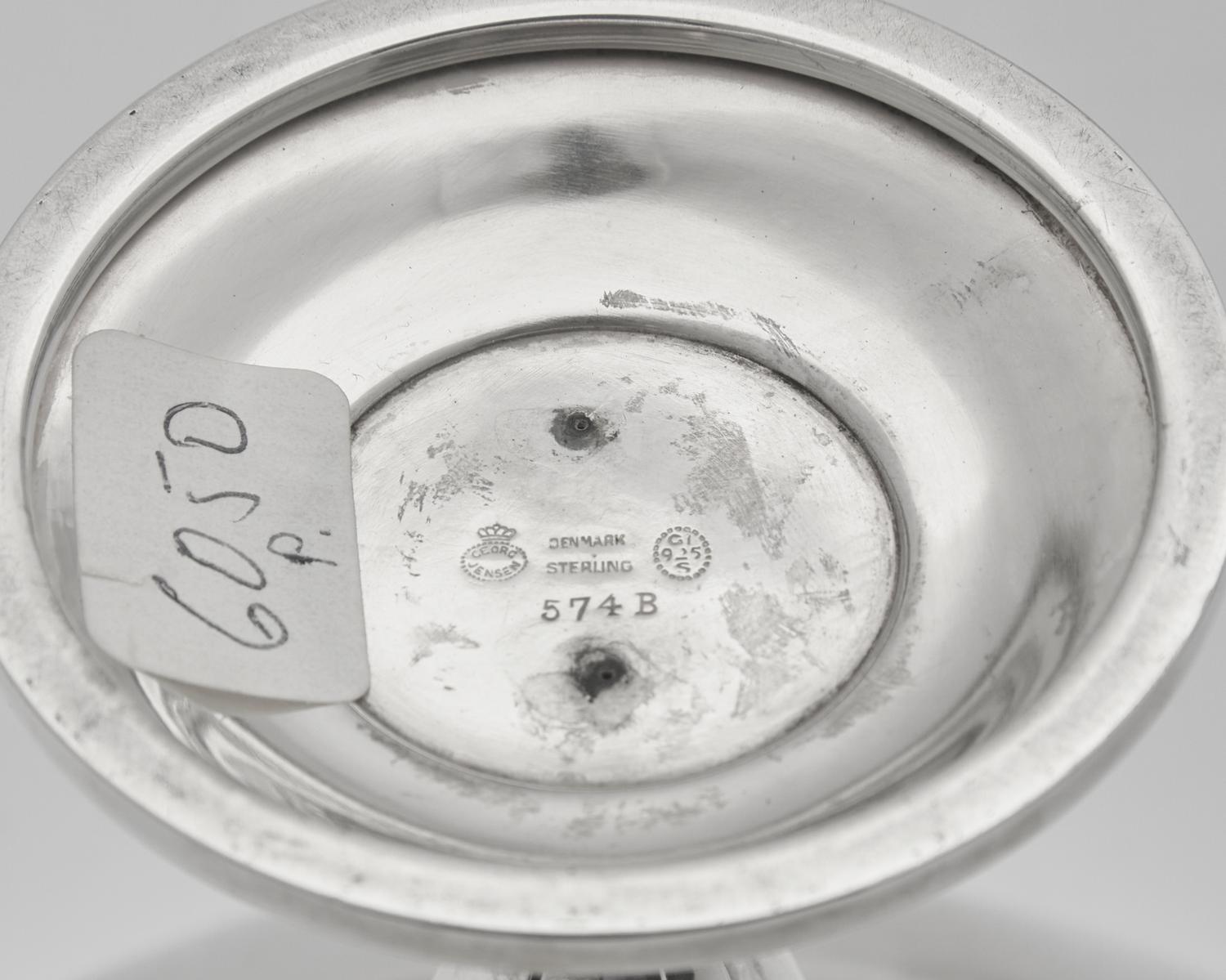 A Set of Three Georg Jensen Silver Compotes