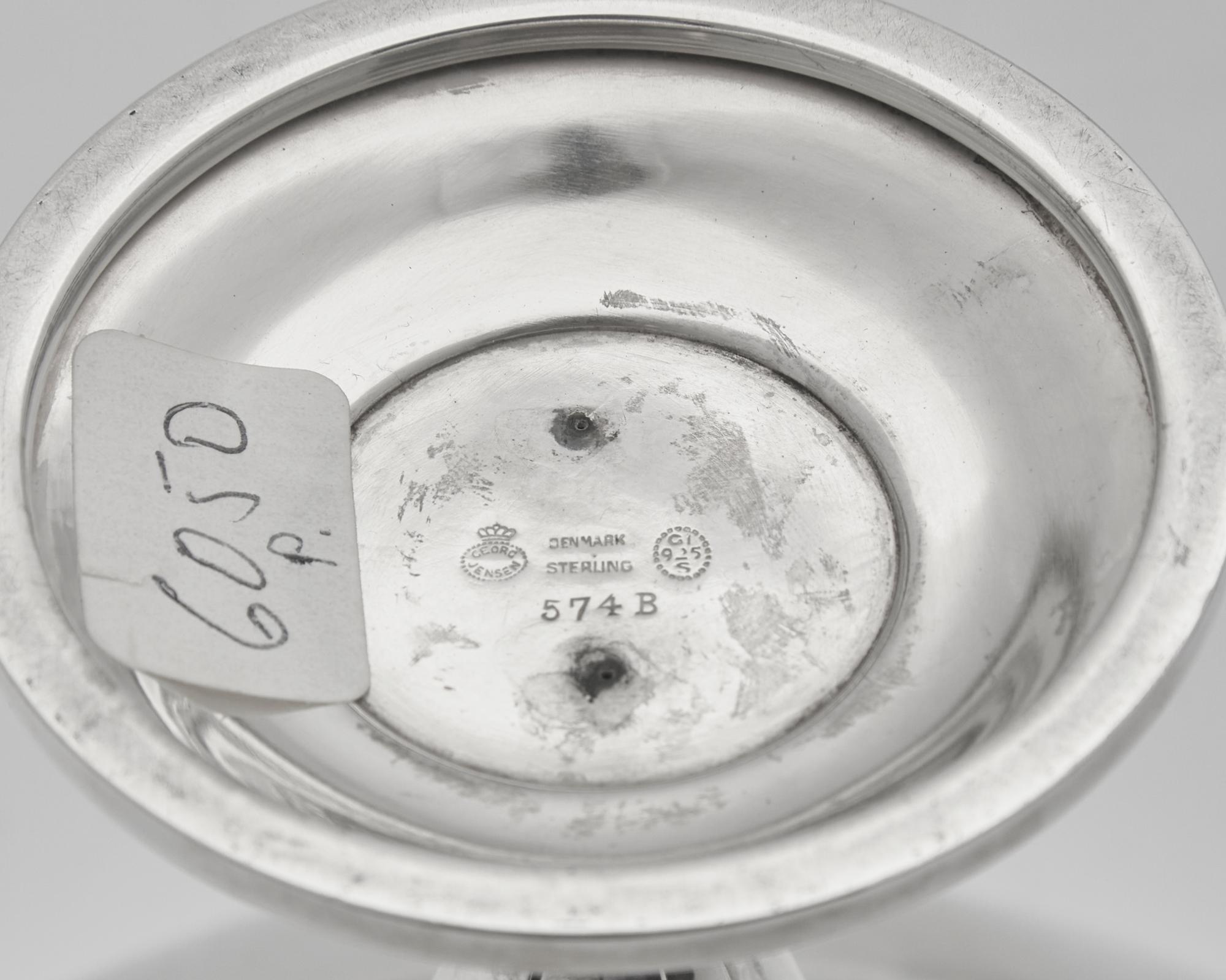 A Set of Three Georg Jensen Silver Compotes