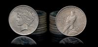 A Group of Eighteen United States 1922 Peace Silver Dollar Coins