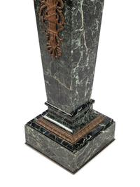 A Continental Bronze Mounted Marble Pedestal