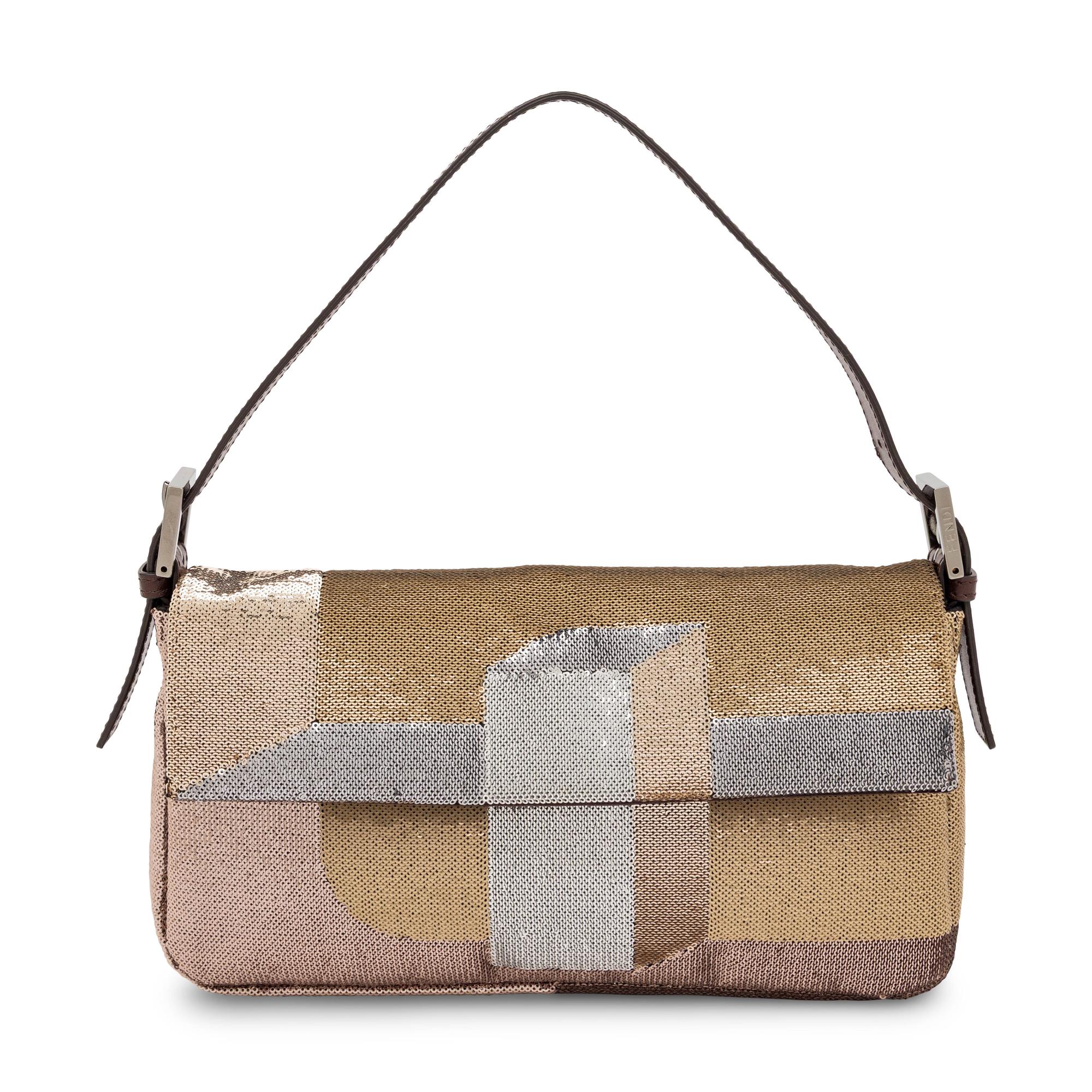 Fendi, Metallic Sequined Baguette