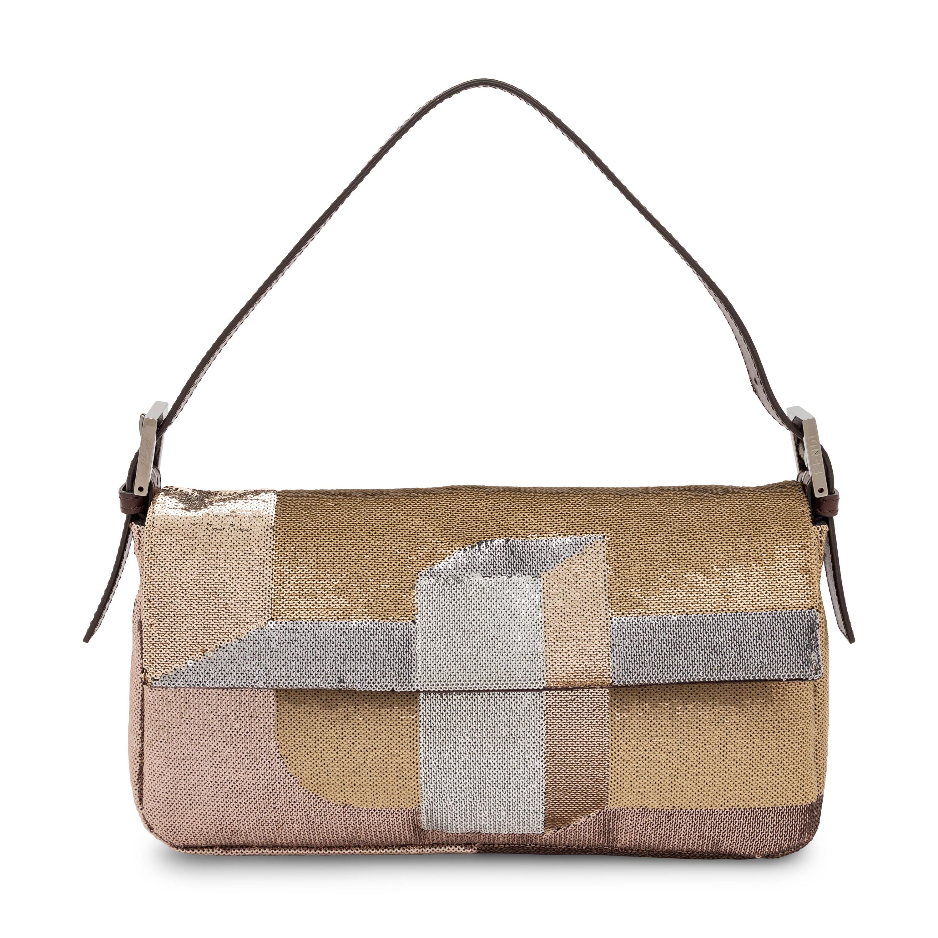 Fendi, Metallic Sequined Baguette