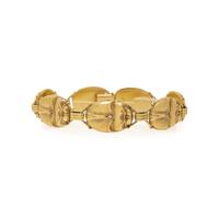 YELLOW GOLD SCARAB BRACELET