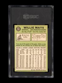 A Group of Six 1967 Topps Hall of Fame Baseball Cards Including Willie Mays Hank Aaron and Roberto Clemente