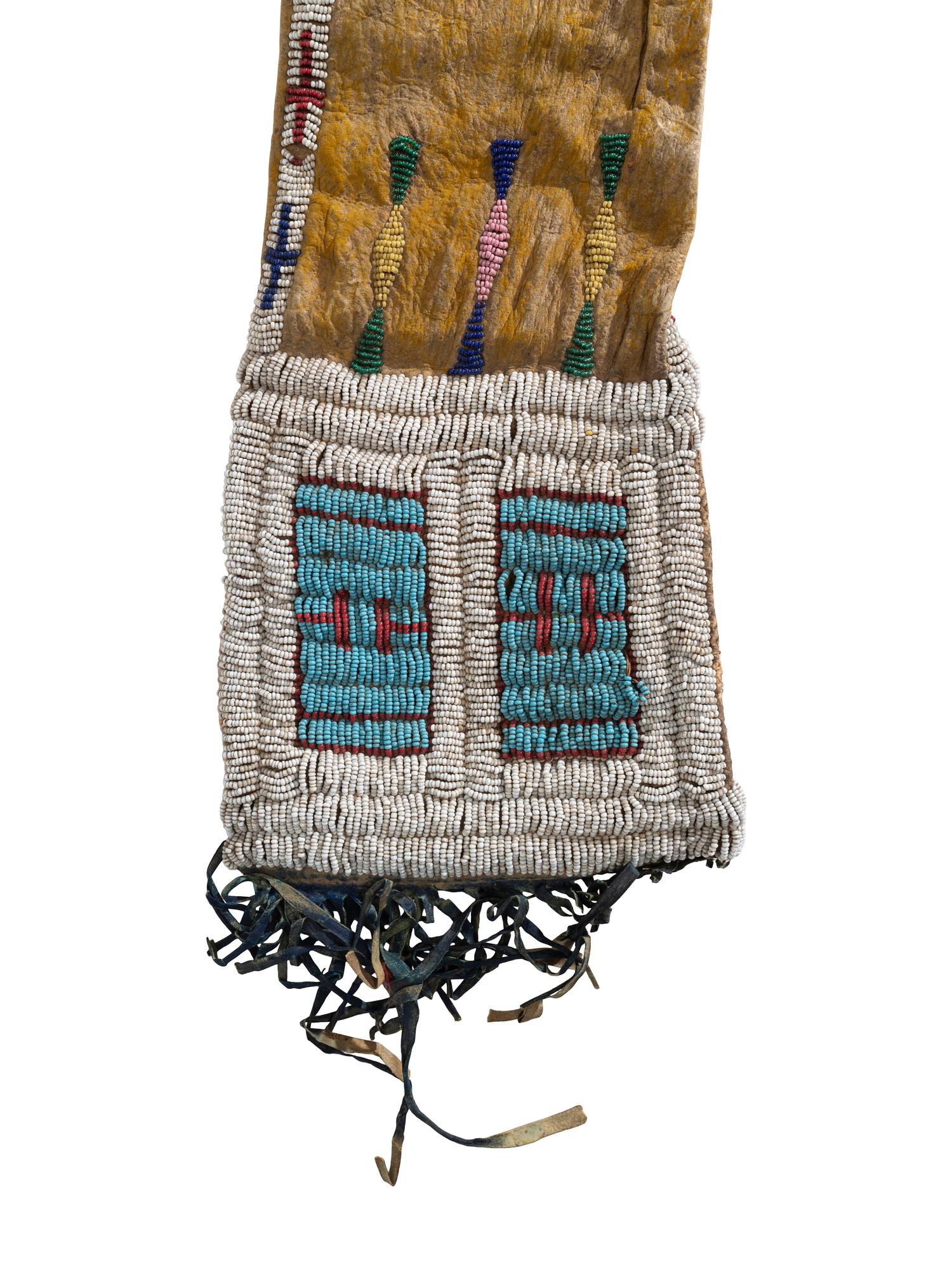 Sioux Pictorial Tobacco Bag, with Horses