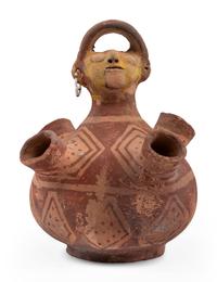 Mojave Four-Spout Figural Pottery Jar