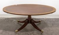 A George III Style Mahogany Low Table Height 18 3/4 x width 47 1/2 x depth 27 3/4 inches. — 20TH CENTURY