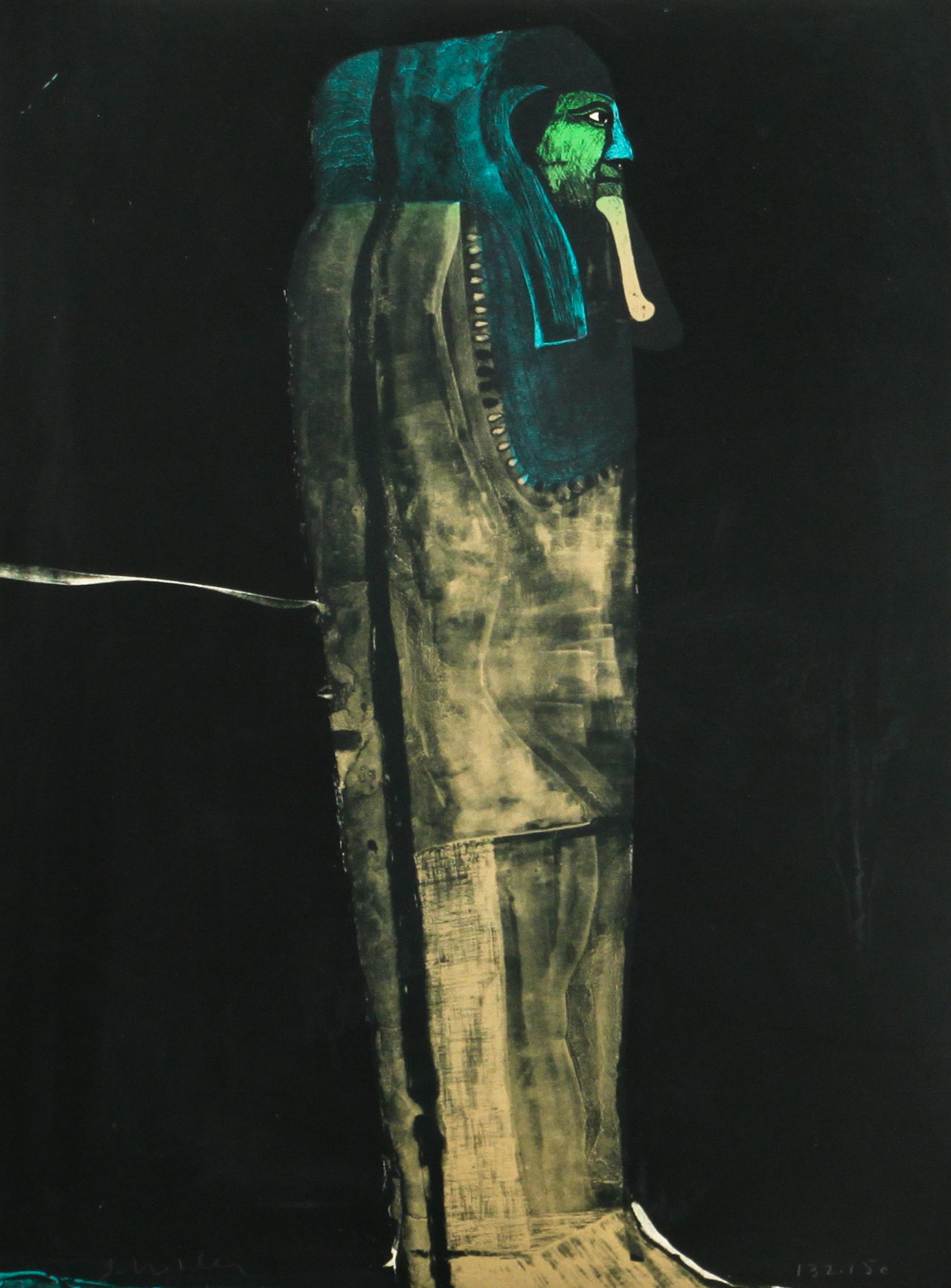 Fritz Scholder, (American, 1937-2005), Sarcophagus