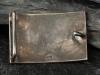 Sterling Silver Belt Buckle, with 14K Gold Accents, PLUS