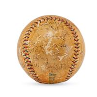 A 1923 Cleveland Indians Team Signed Autograph Baseball Featuring Tris Speaker (PSA Letter of Authenticity),