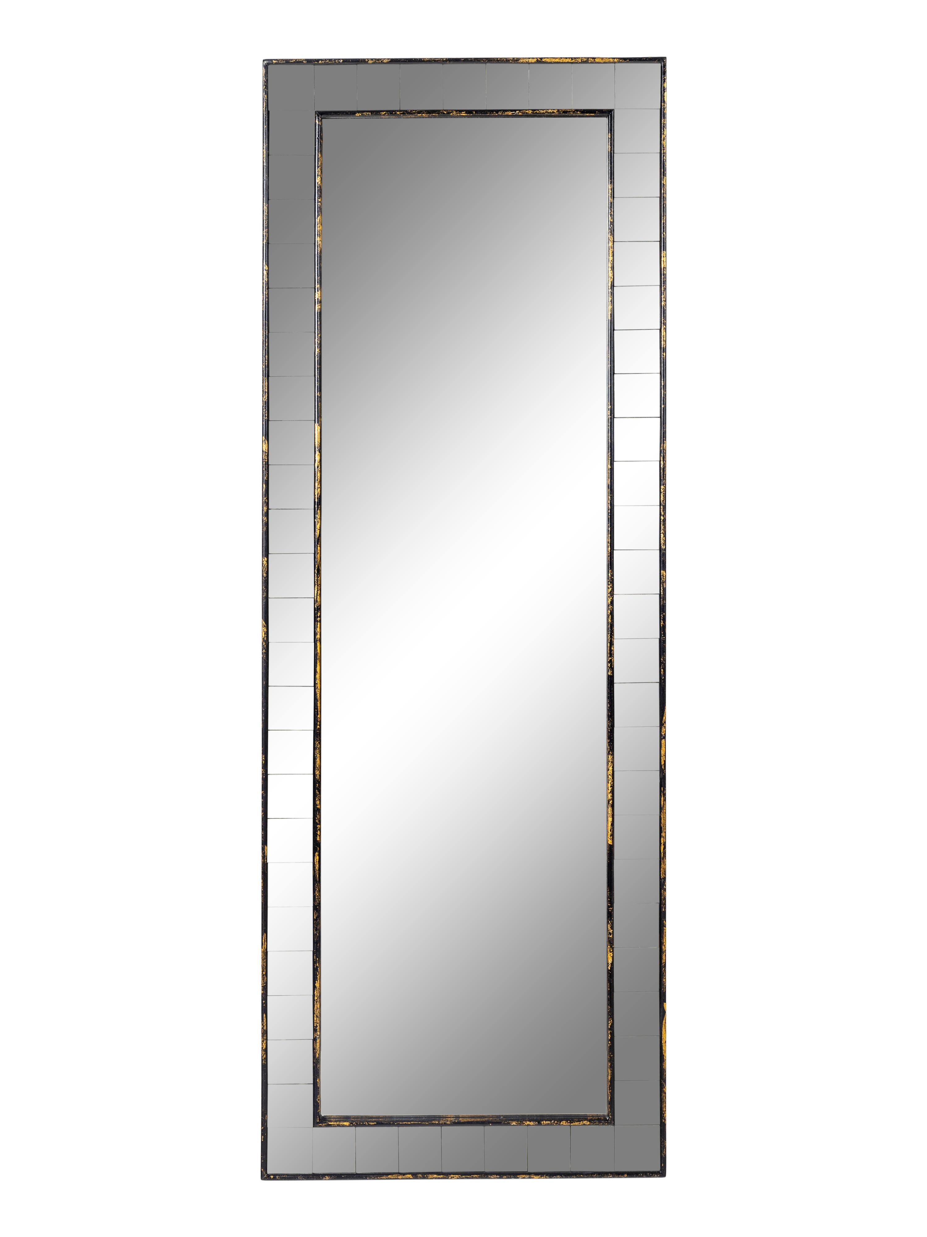 A Contemporary Silvered-Edge Pier Mirror