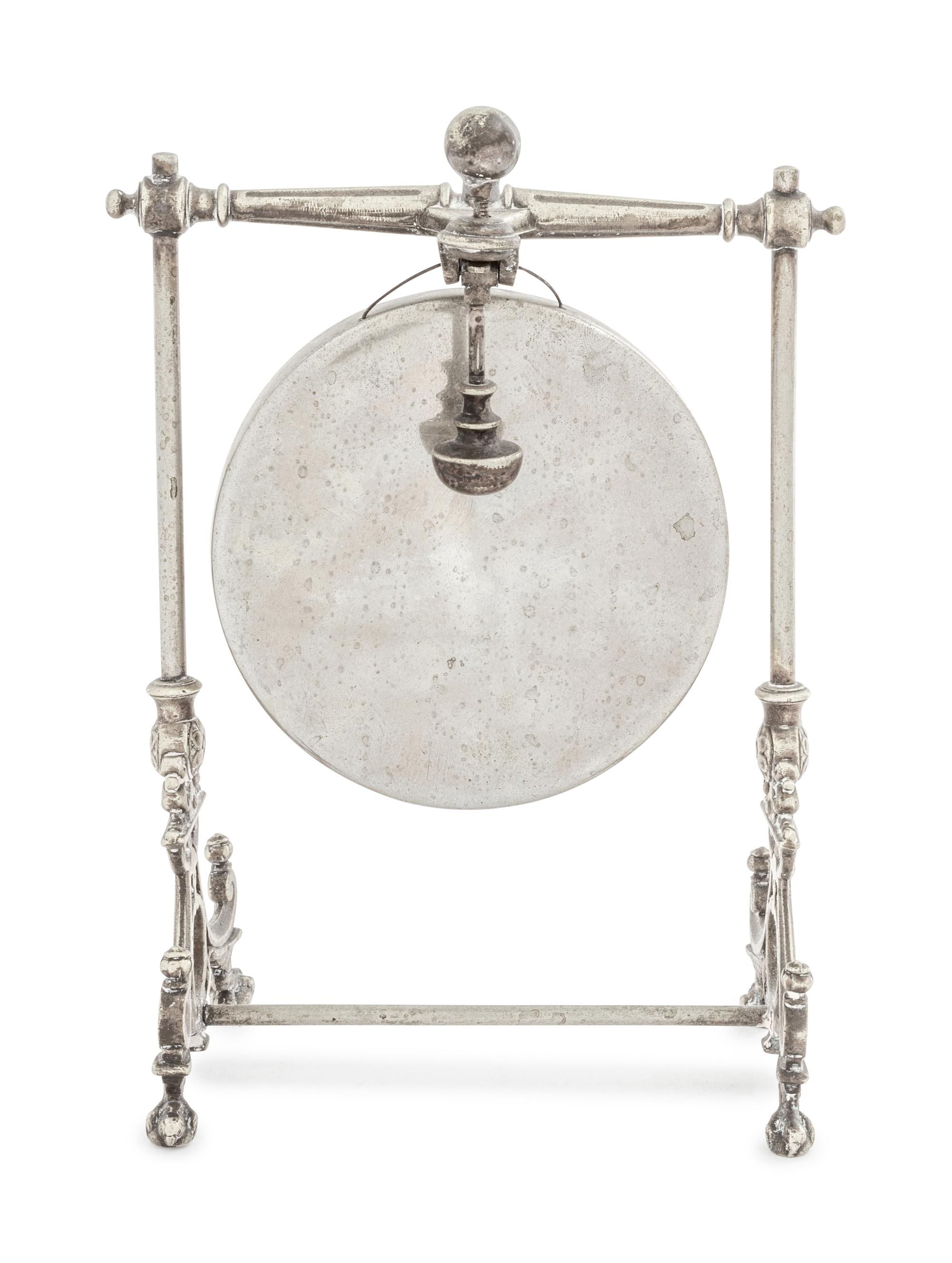 An English Silver-Plate Table Gong
