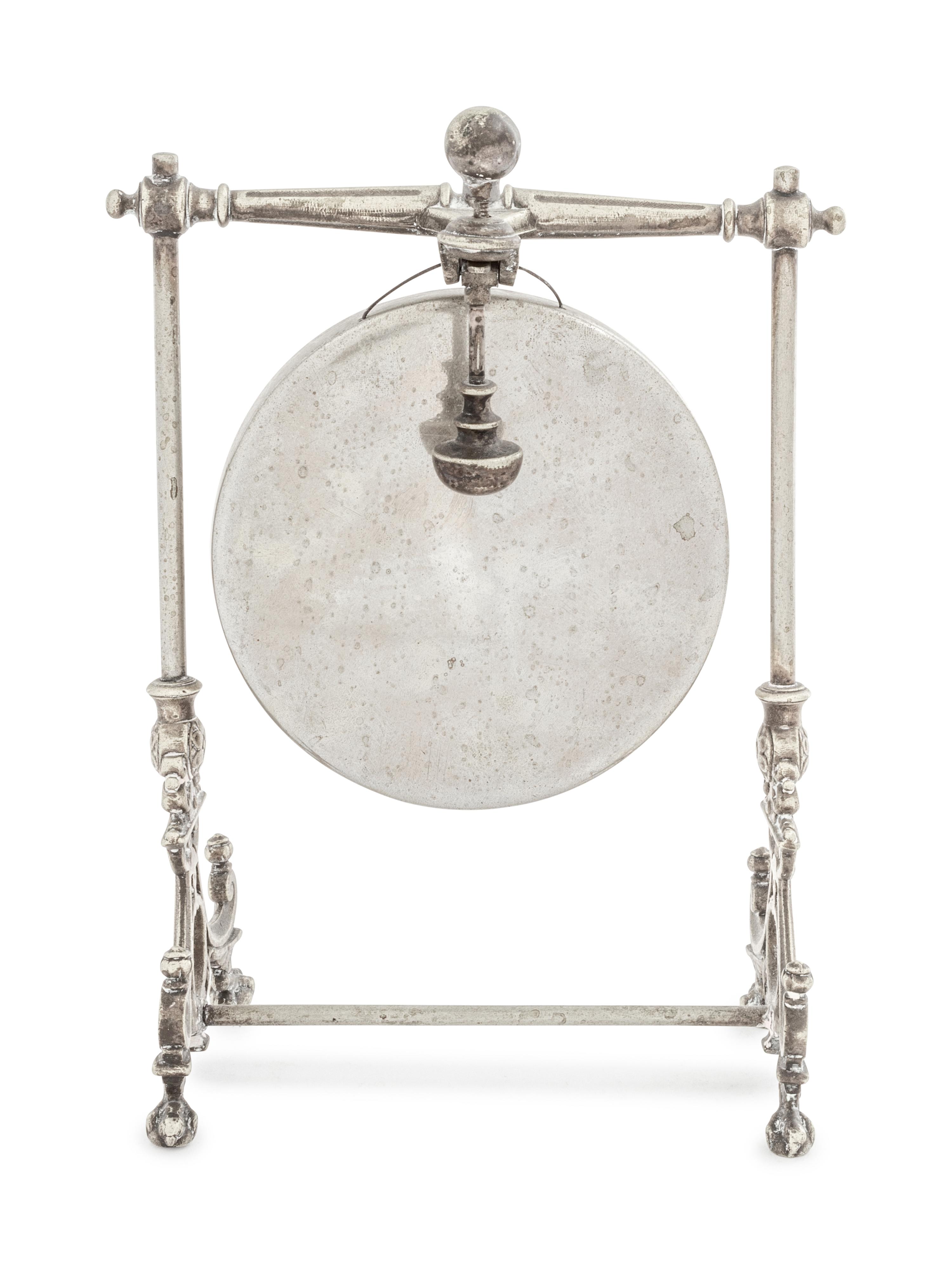An English Silver-Plate Table Gong